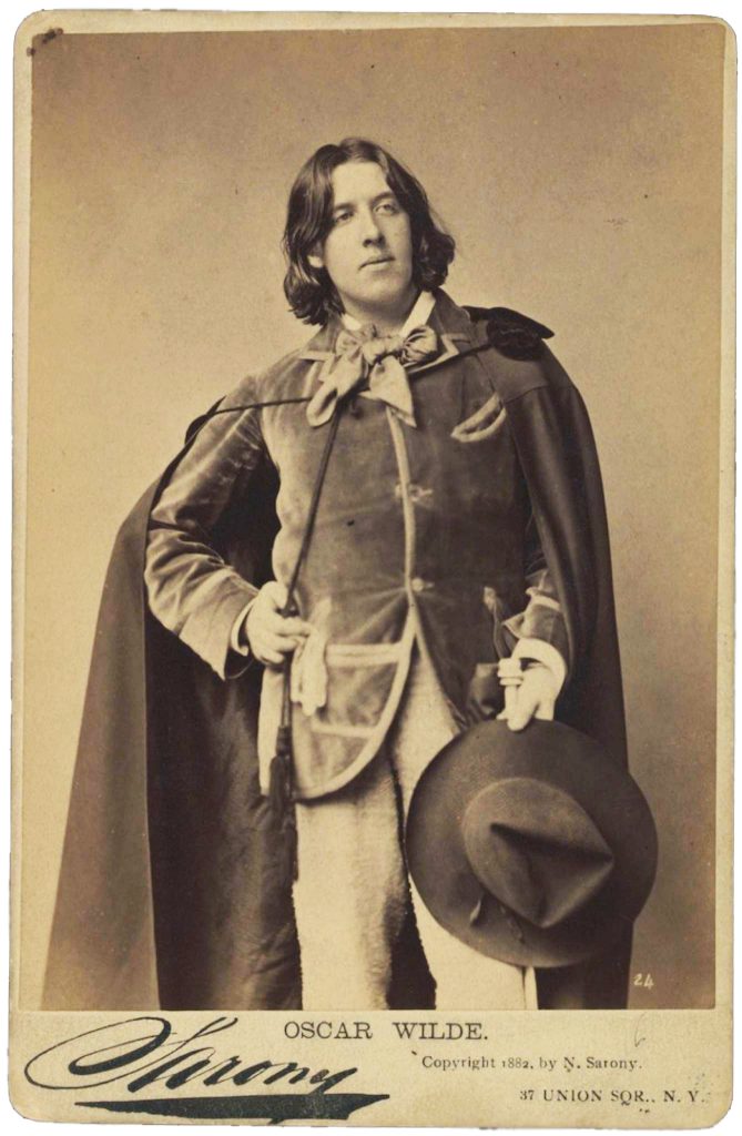 Imagen de Oscar Wilde tomada por Napoleon Sarony