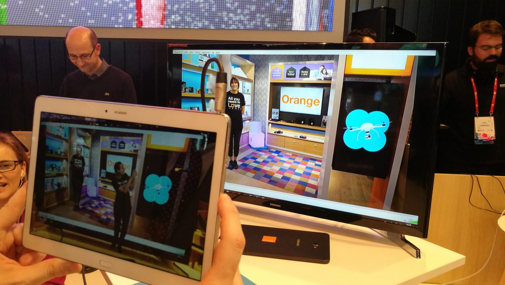 Demostración de realidad virtual aplicada a las smartstores de Orange