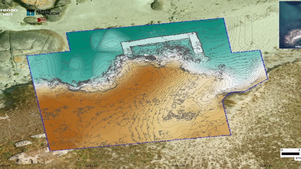 mapa aéreo fotogrametria de areoso