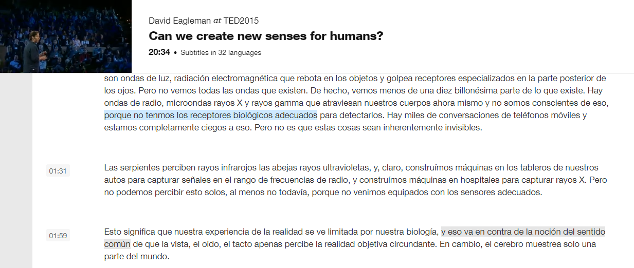 can we create new senses - conferencia David Eagleman