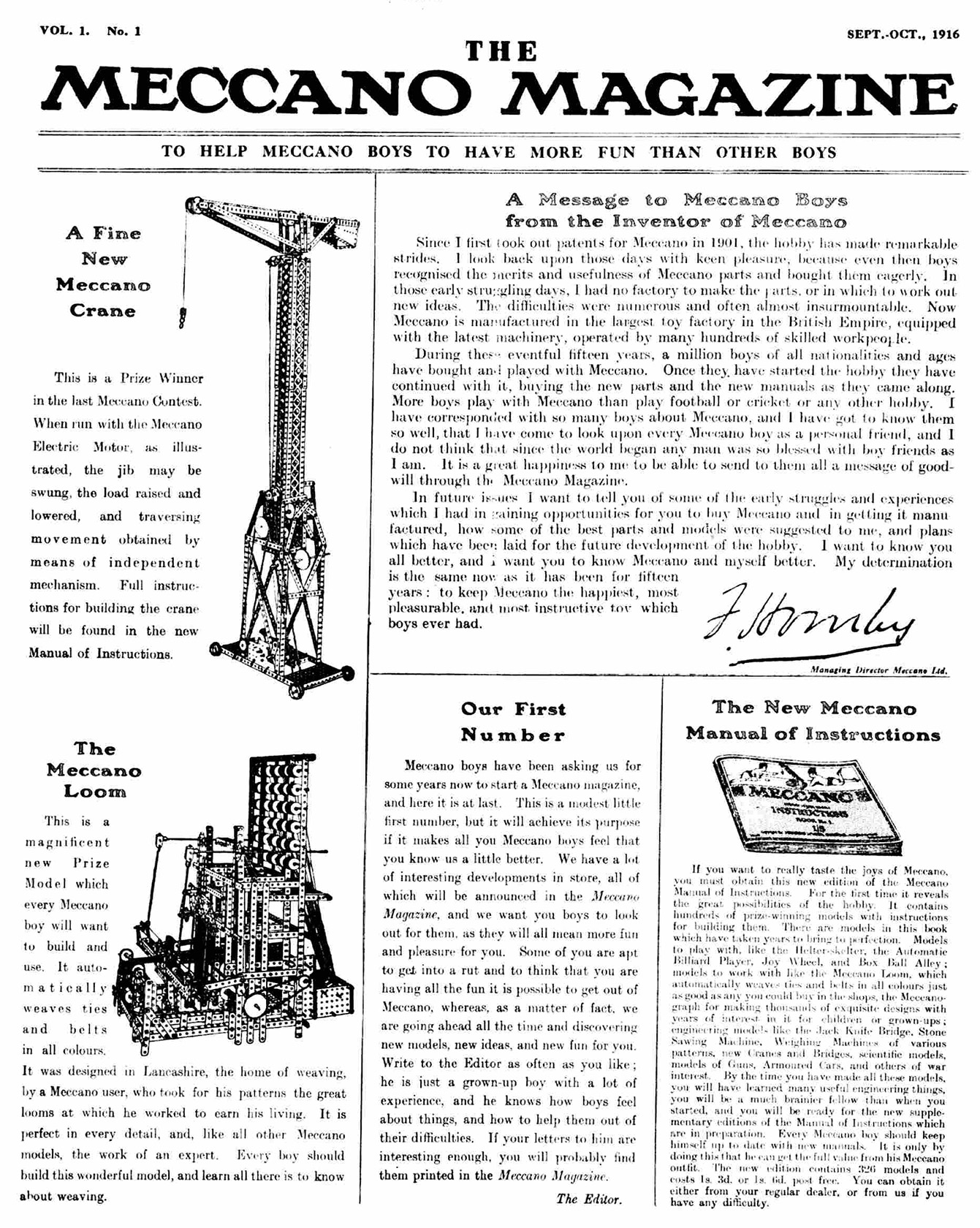 revista mecano meccano 1917