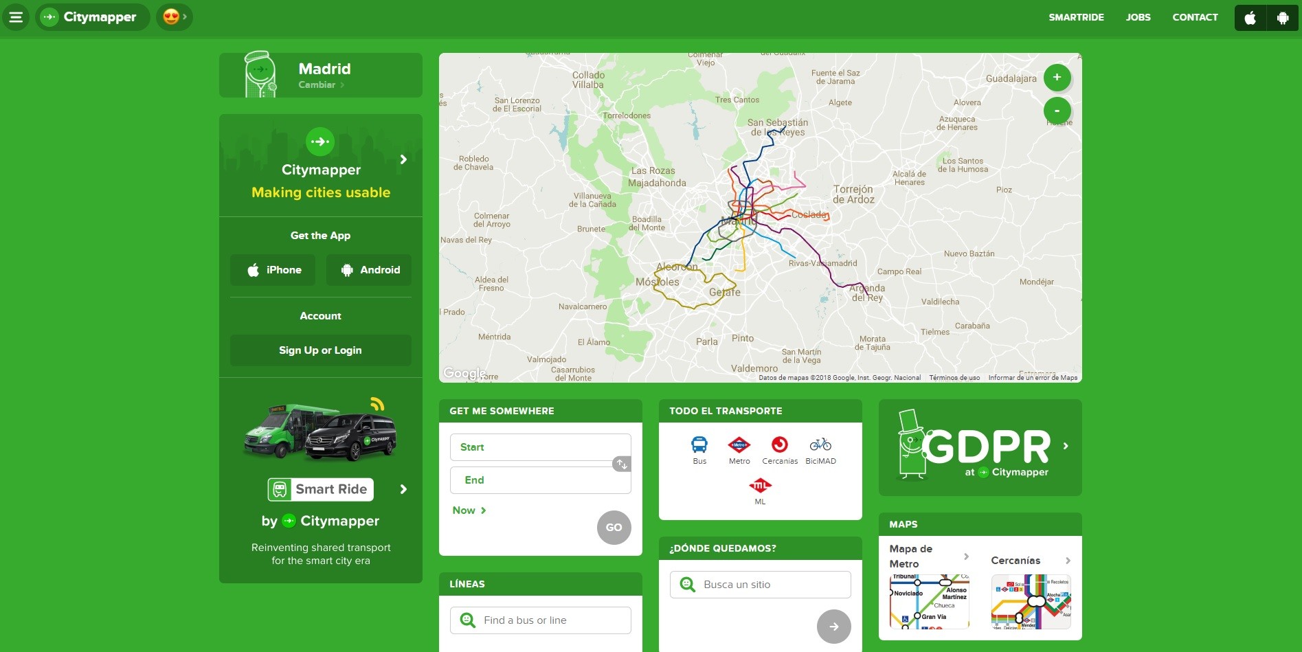 Citymapper es una de las apps de transporte público más usadas