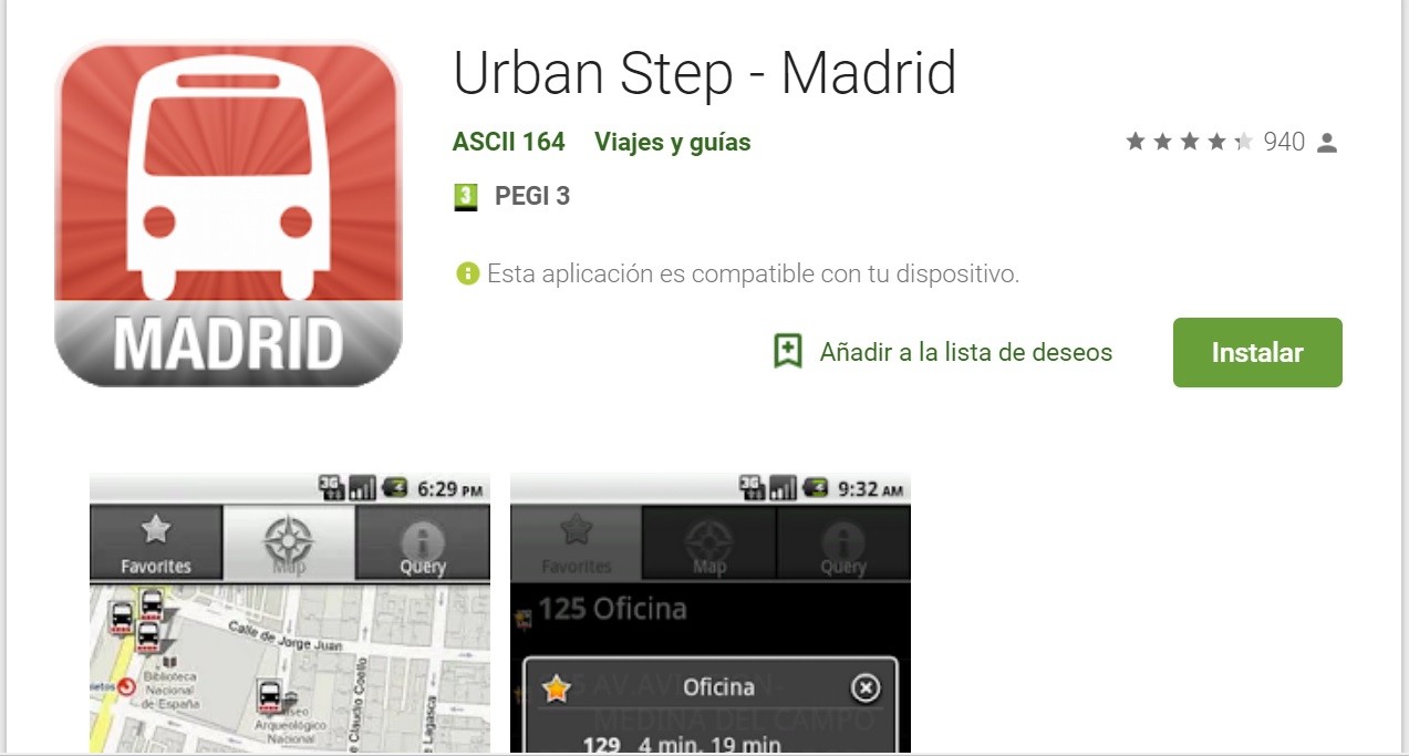 Urban Step tiene diferentes versiones para cada ciudad