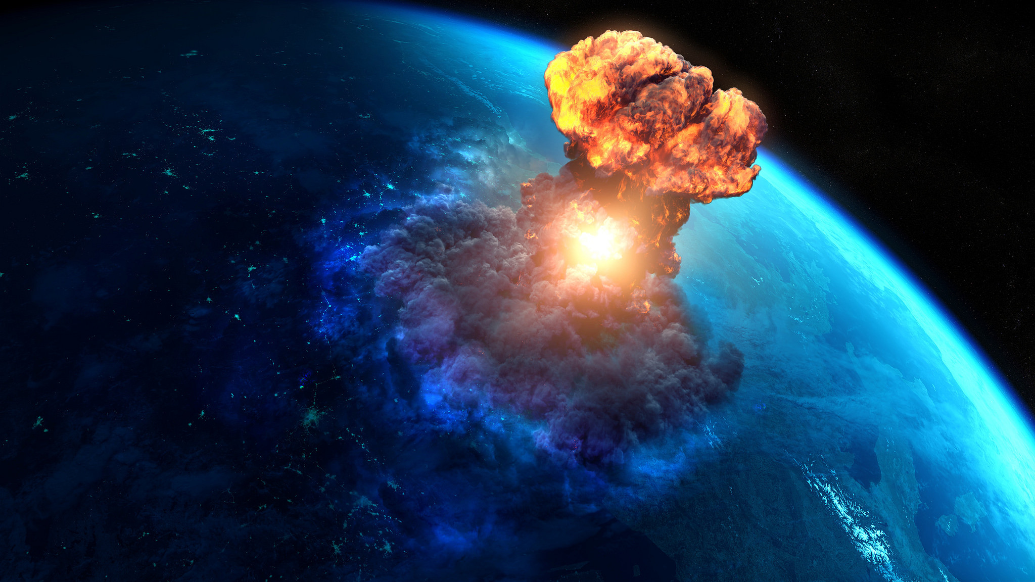 El impacto de un asteroide