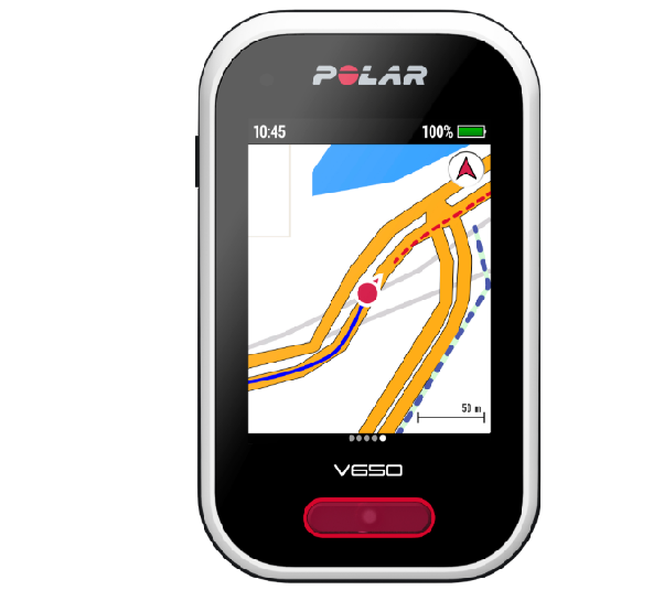 computador con GPS para bicicleta. Polar V650 (