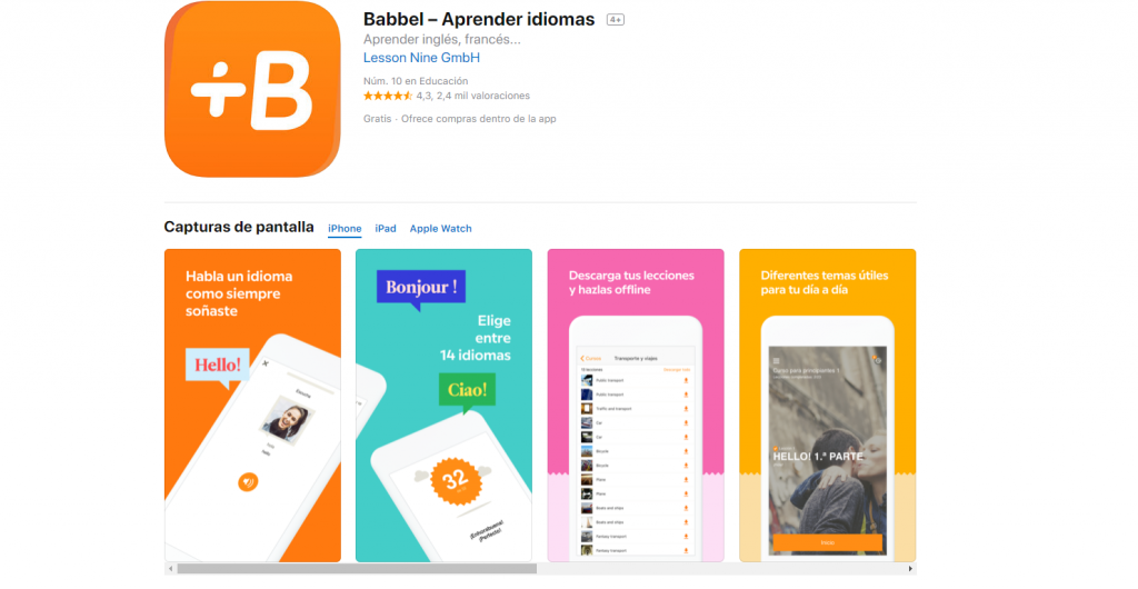 Babbel: apps para aprender idiomas