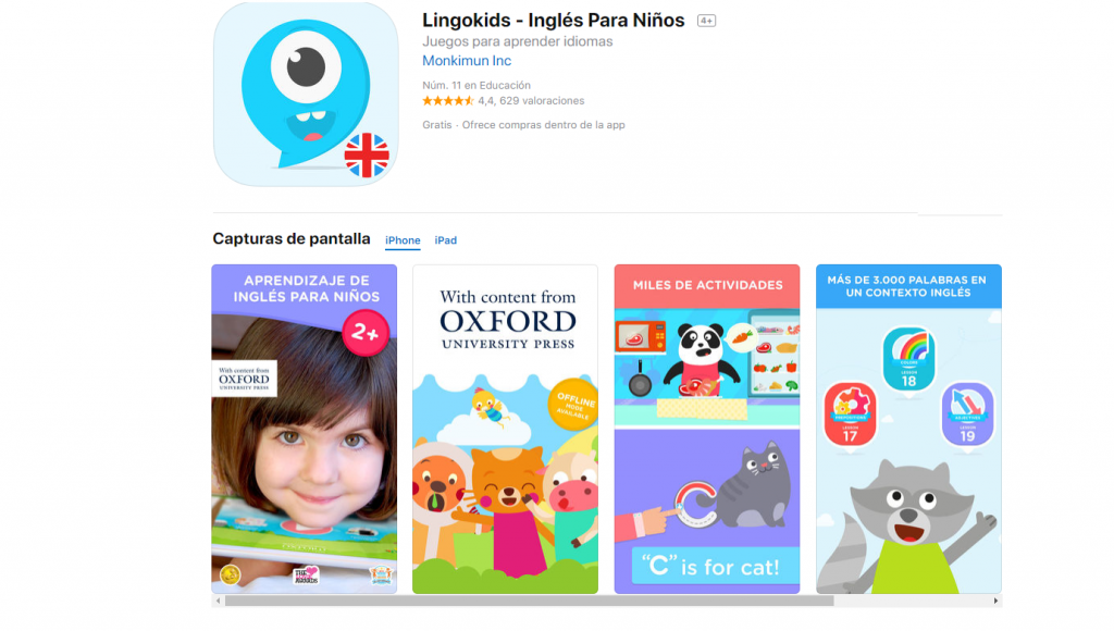 Lingokids: apps para aprender inglés