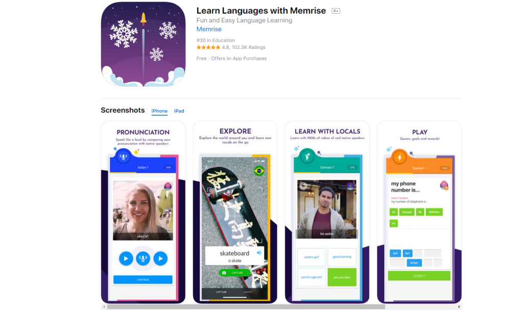 Memrise: apps para aprender idiomas