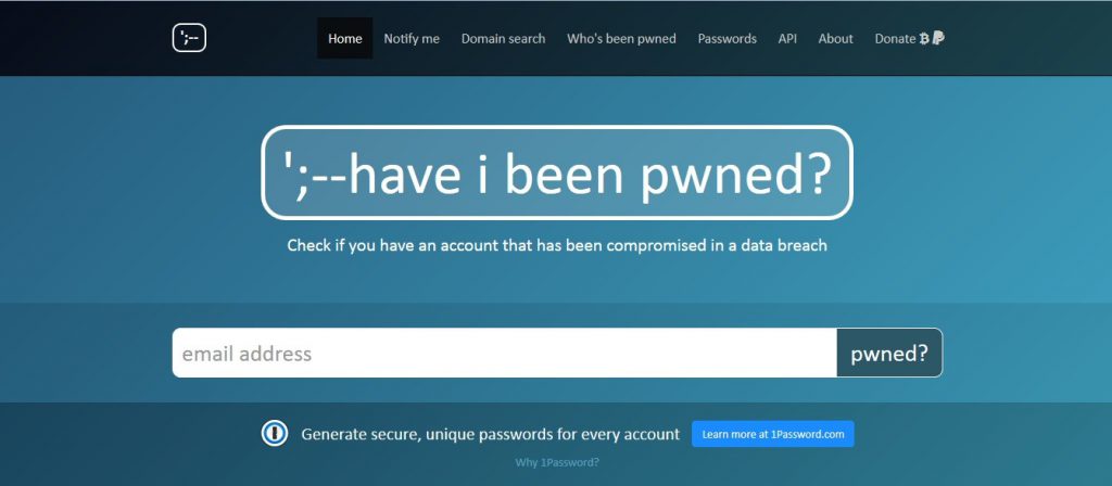 Fuente: have i been pwned?