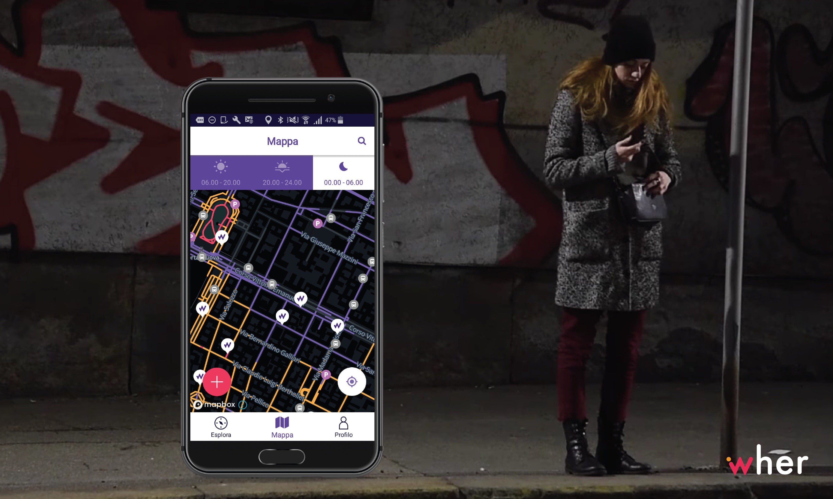 Wher: la aplicación que aconseja a las mujeres las calles más seguras de la ciudad