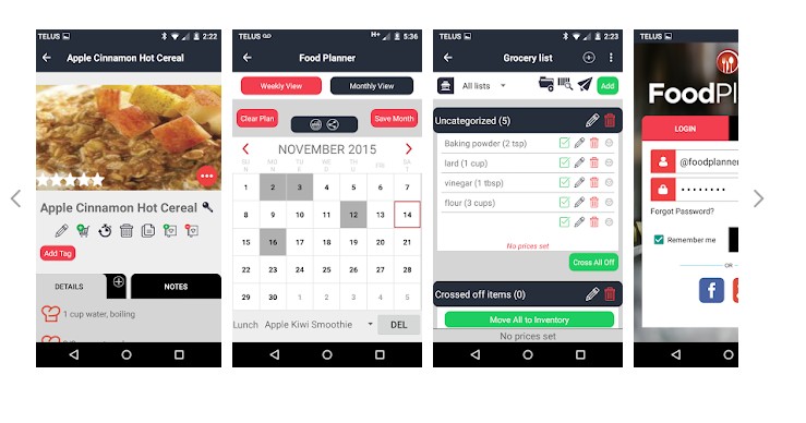 FOODPLANER: apps para preparar menús de comida semanales