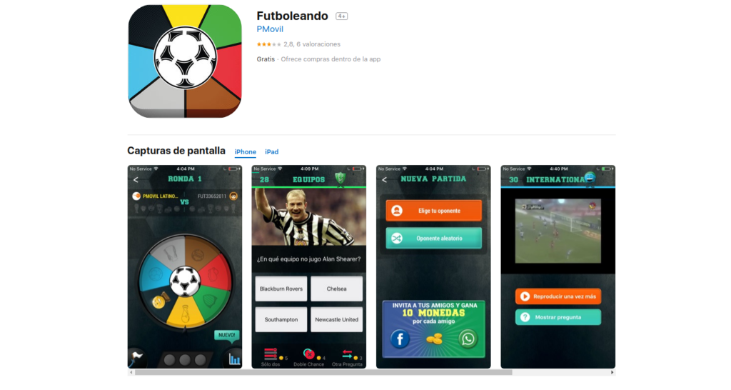 Futboleando, aplicación para seguir la liga de fútbol española