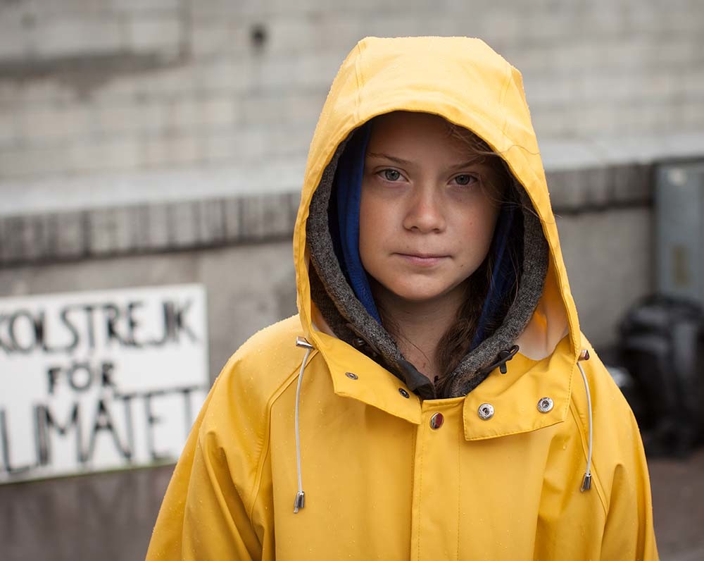 líders climáticos que acompañan a Greta Thunberg