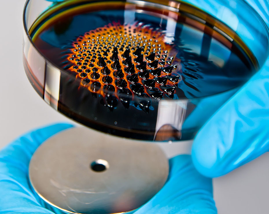 ferrofluidos iman neodimio comportamiento
