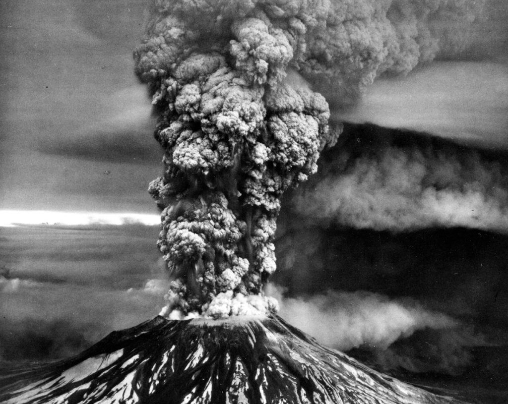 erupción del Mount St. Helens