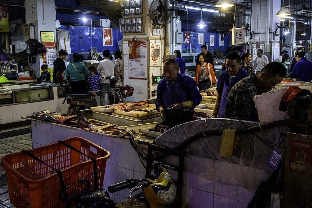 mercado de Huanan en Wuhan