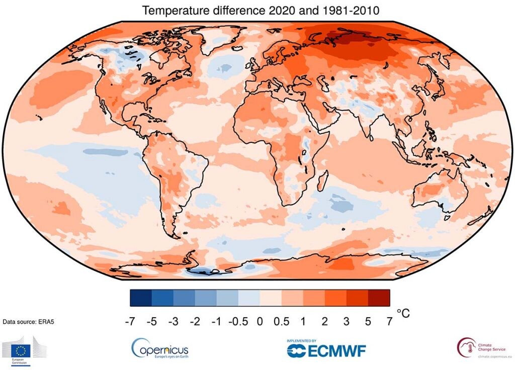 cambio climático y ascenso de las temperaturas