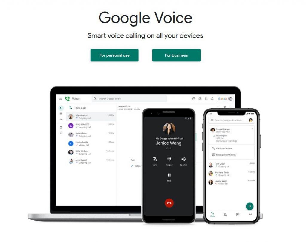 pltaforma de Google Voice