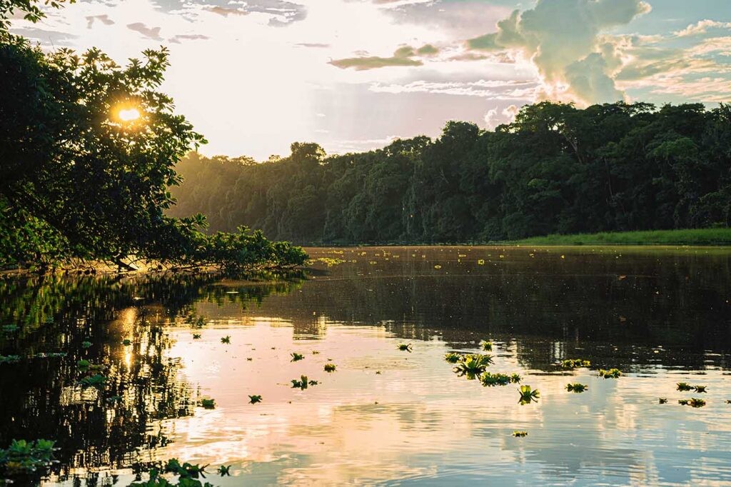 lago del Amazonas en Ecuador