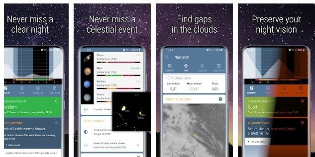 app Nightshift: Stargazing & Astronomy