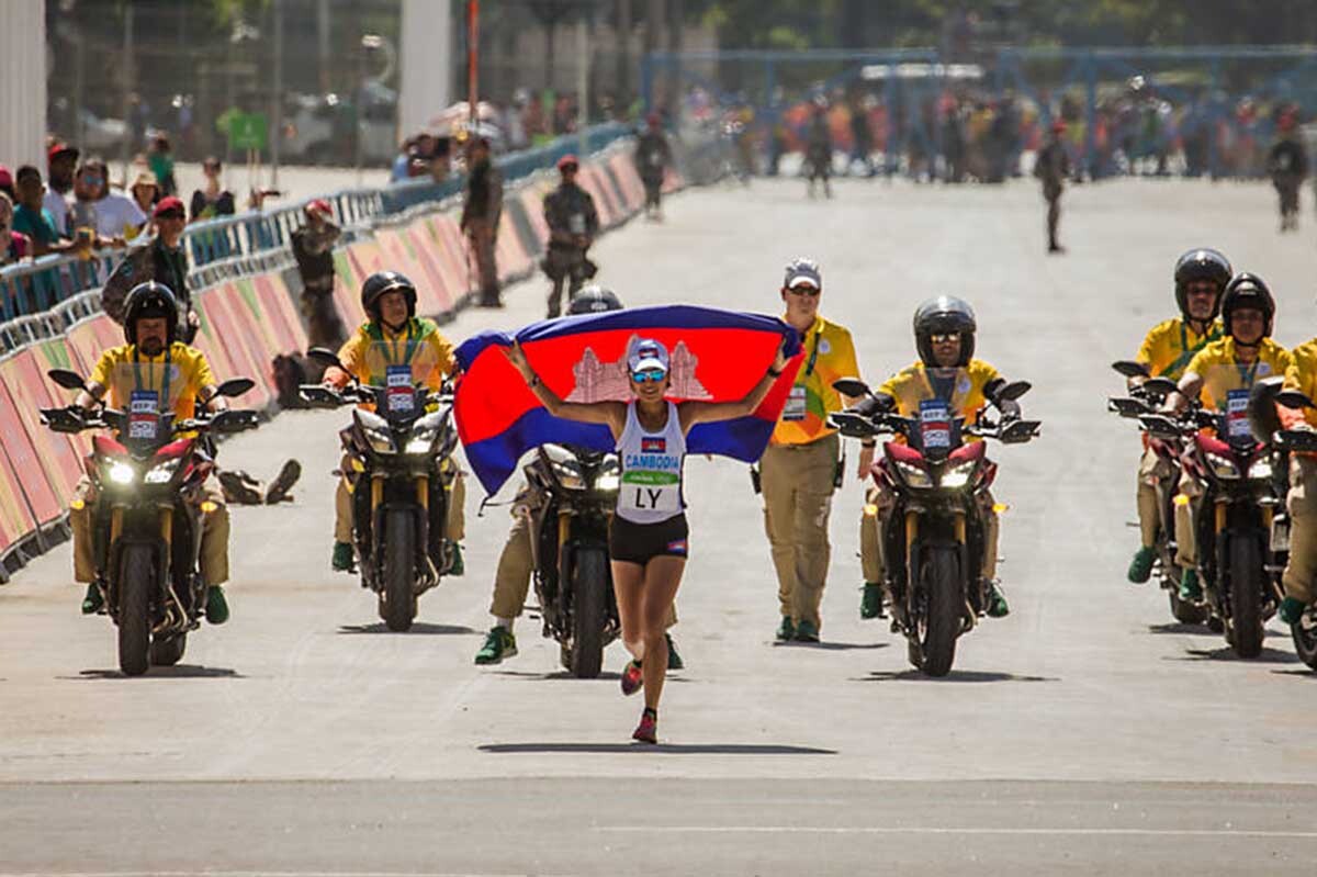 Nary Ly corrió una maratón en los Juegos Olímpicos de Río de Janeiro en 2016.