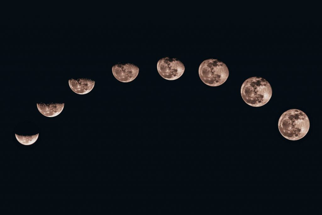 fases de la luna, tipos de luna llena y nueva