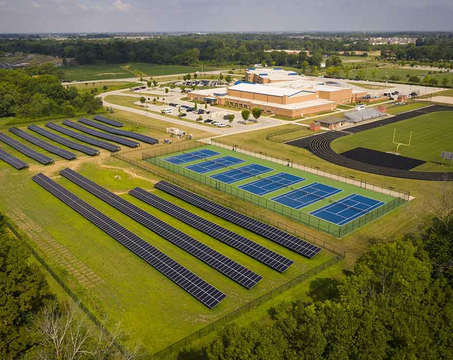 Los colegios públicos de Estados Unidos están instalando paneles solares.