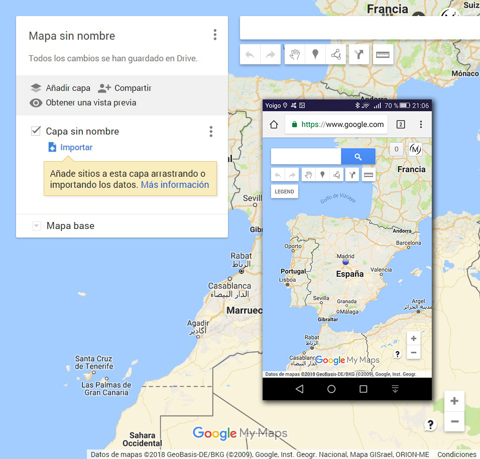 Mapas Google Maps Nuevo mapa sin nombre