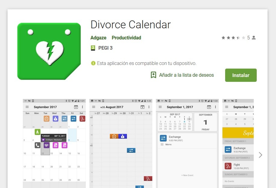 Un calendario para el divorcio