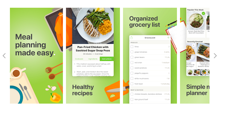 MEALIME, una aplicación para preparar menús de comida para la semana