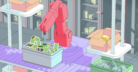 robots en un almacén. Covariant