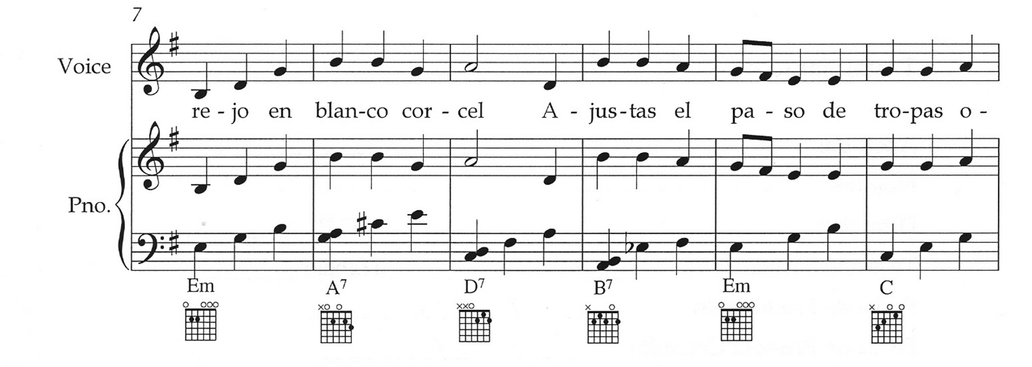 música ciencia y tecnología partitura piano y voz matematica fisica