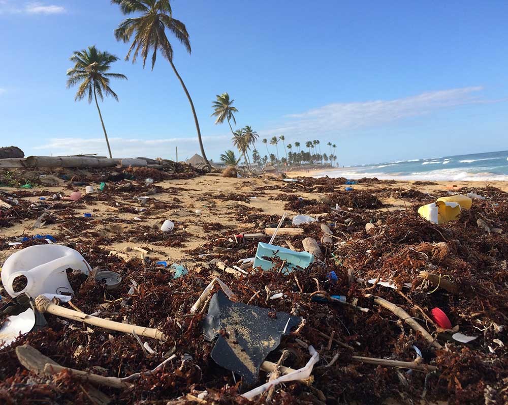 plásticos en las playas