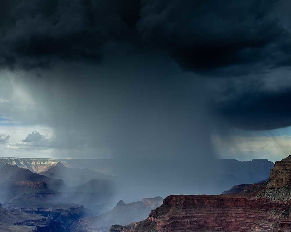 lluvia de microplásticos sobre el cañón del Colorado