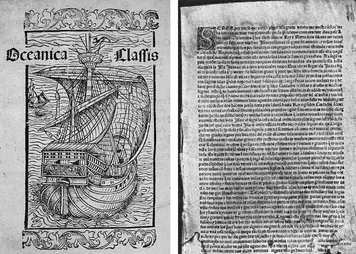 primera carta de Colón impresa