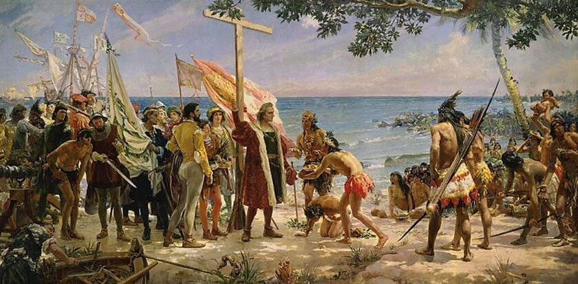 llegada de Colón a América