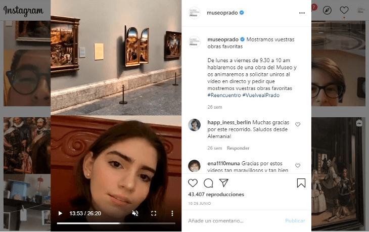 Museo del Prado en Instagram