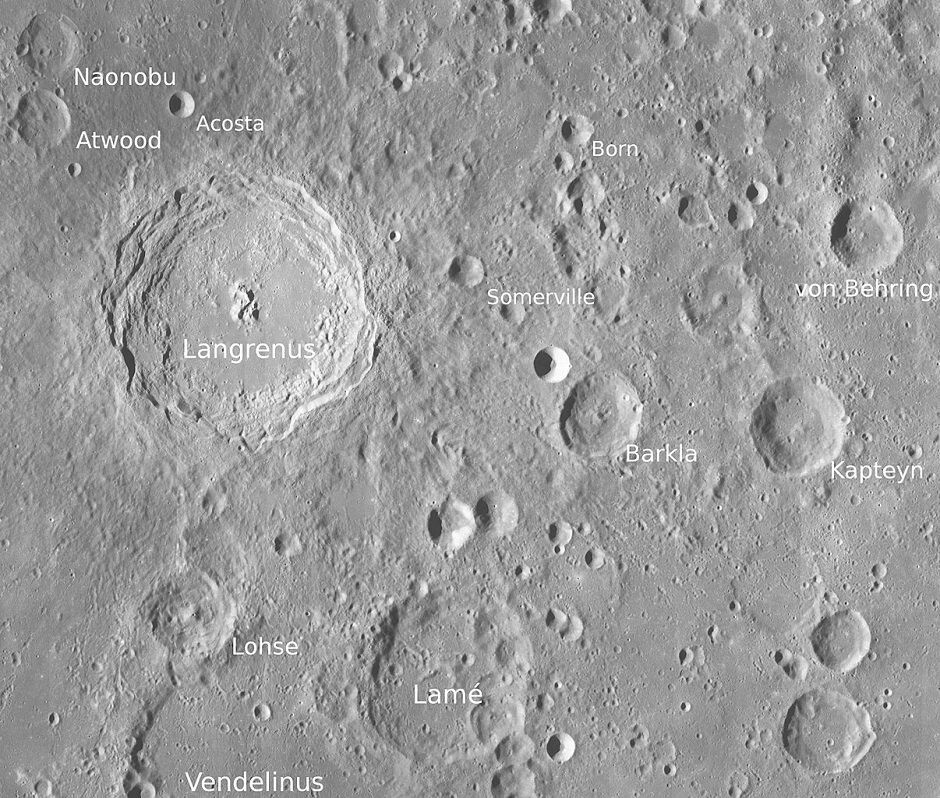 Cráter lunar Somerville- homenaje póstumo a Mary Somerville