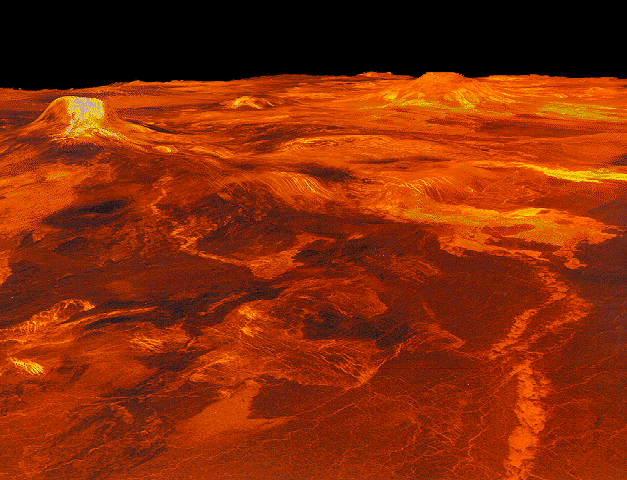 imagen obtenida por Magallanes en Venus