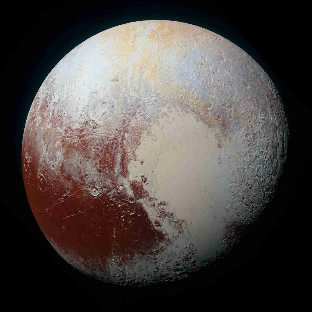 Plutón fotografiado por la sonda New Horizons