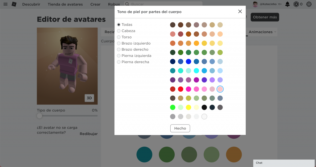 Cómo crear tu avatar en Roblox y personalizar tu personaje