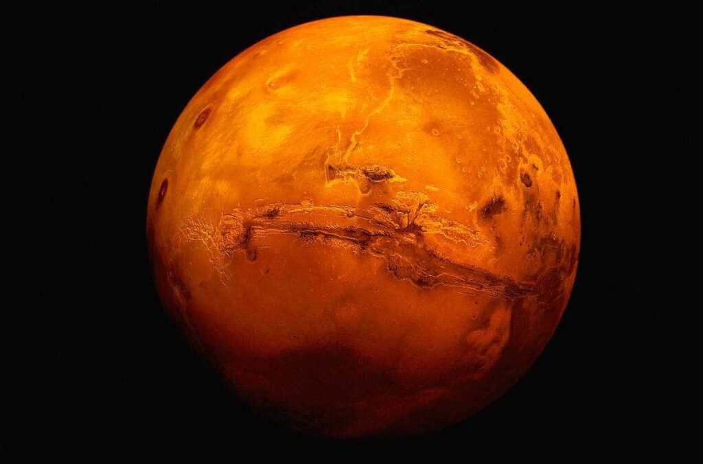 imagen de Marte, nuestro vecino en el sistema solar