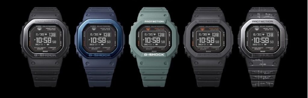 todos los diseños disponibles del smartwatch casio