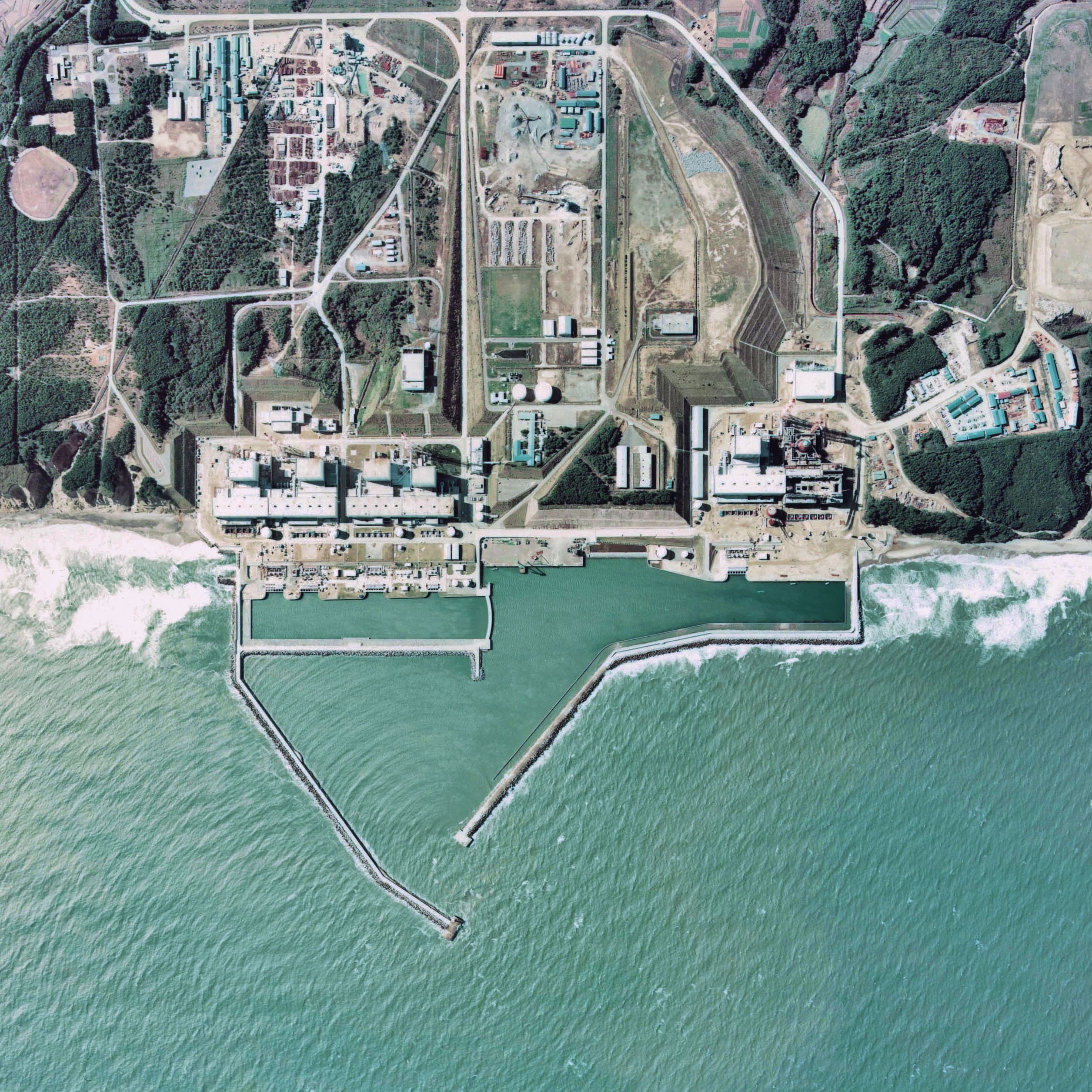 Fukushima. Vista aérea