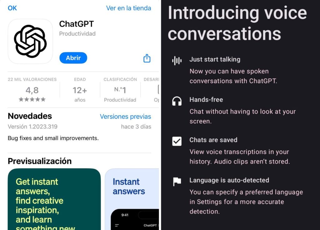 ChatGPT Voz tutorial
